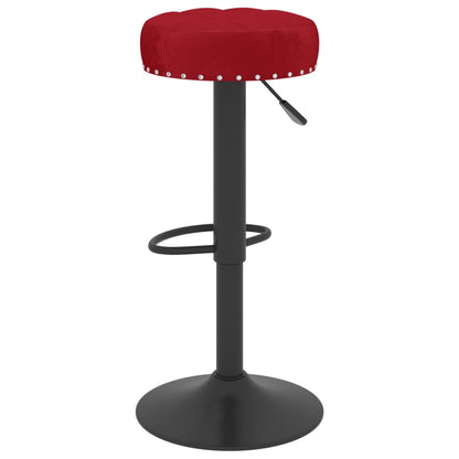 Bancos de bar 2 pcs veludo vermelho tinto