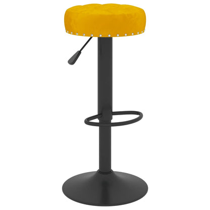 vidaXL Bancos de bar 2 pcs veludo amarelo mostarda