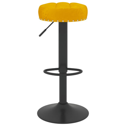 vidaXL Bancos de bar 2 pcs veludo amarelo mostarda