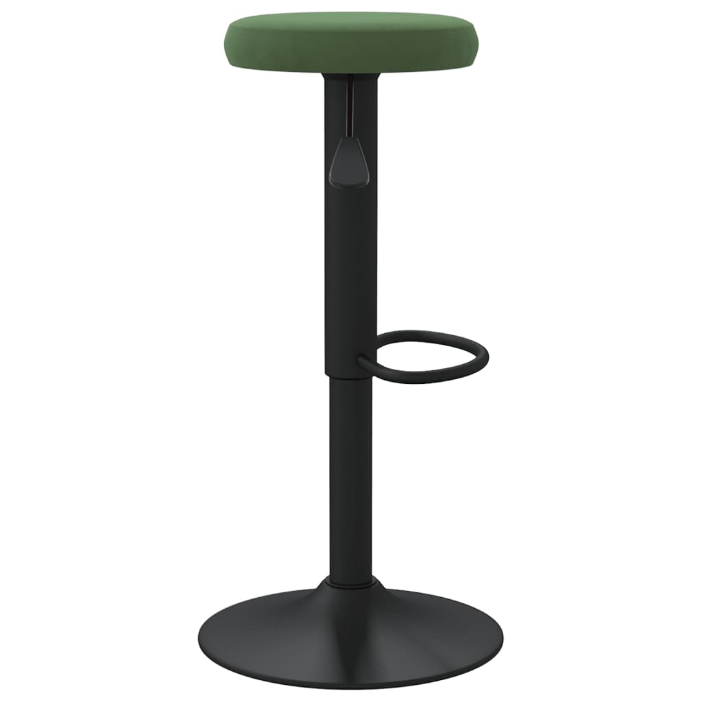 Bancos de bar 2 pcs veludo verde-escuro