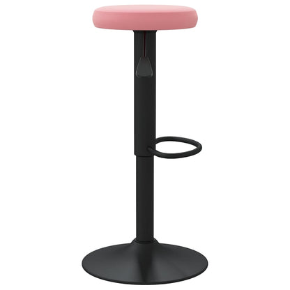 Bancos de bar 2 pcs veludo rosa