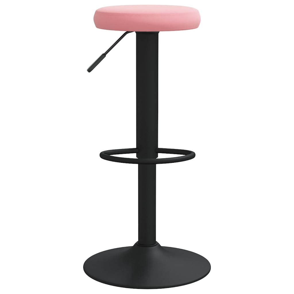 Bancos de bar 2 pcs veludo rosa