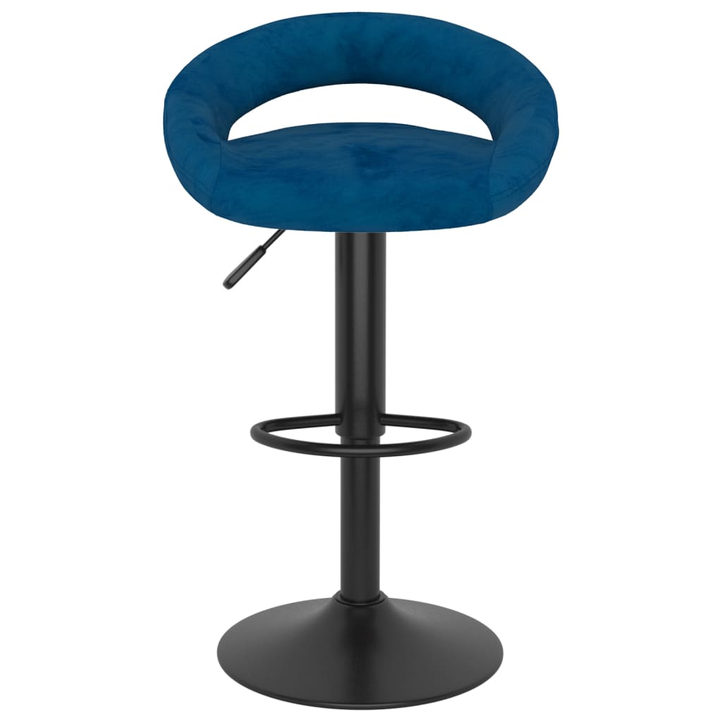 Bancos de bar 2 pcs veludo azul