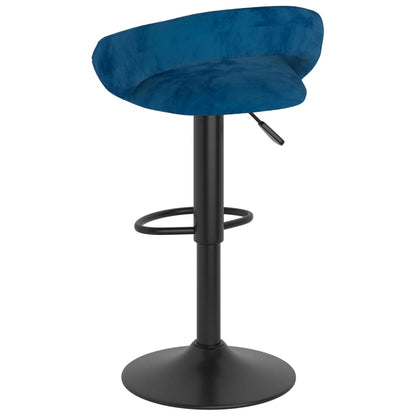 Bancos de bar 2 pcs veludo azul