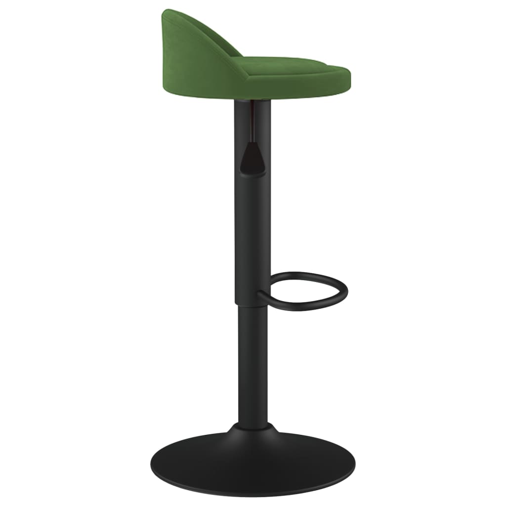 Bancos de bar 2 pcs veludo verde-escuro