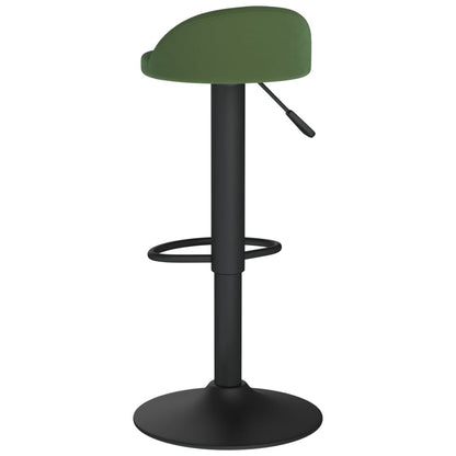 Bancos de bar 2 pcs veludo verde-escuro