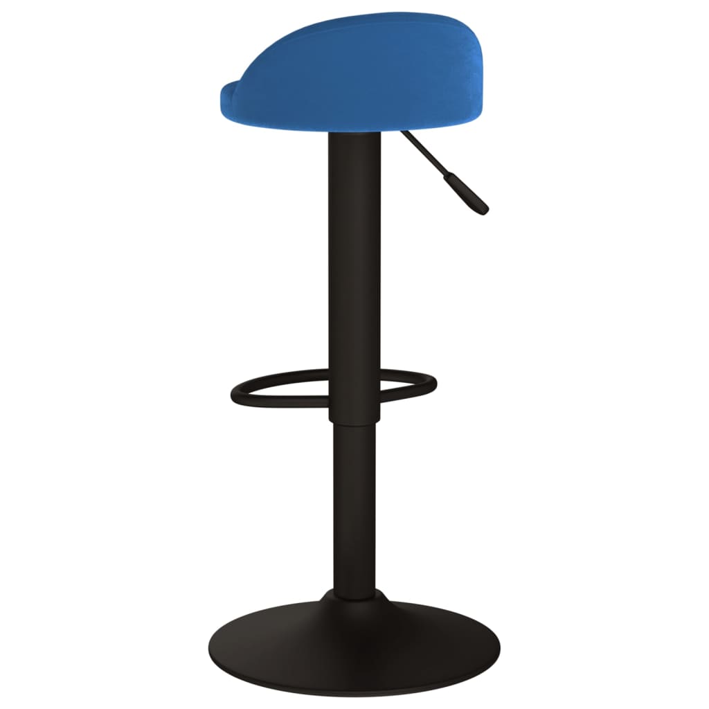 Bancos de bar 2 pcs veludo azul