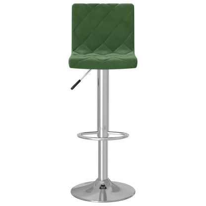 Bancos de bar 2 pcs veludo verde-escuro