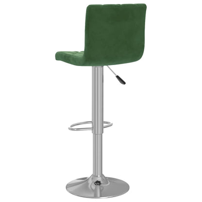 Bancos de bar 2 pcs veludo verde-escuro