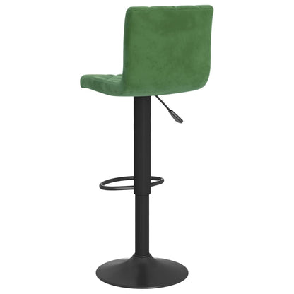 Bancos de bar 2 pcs veludo verde-escuro