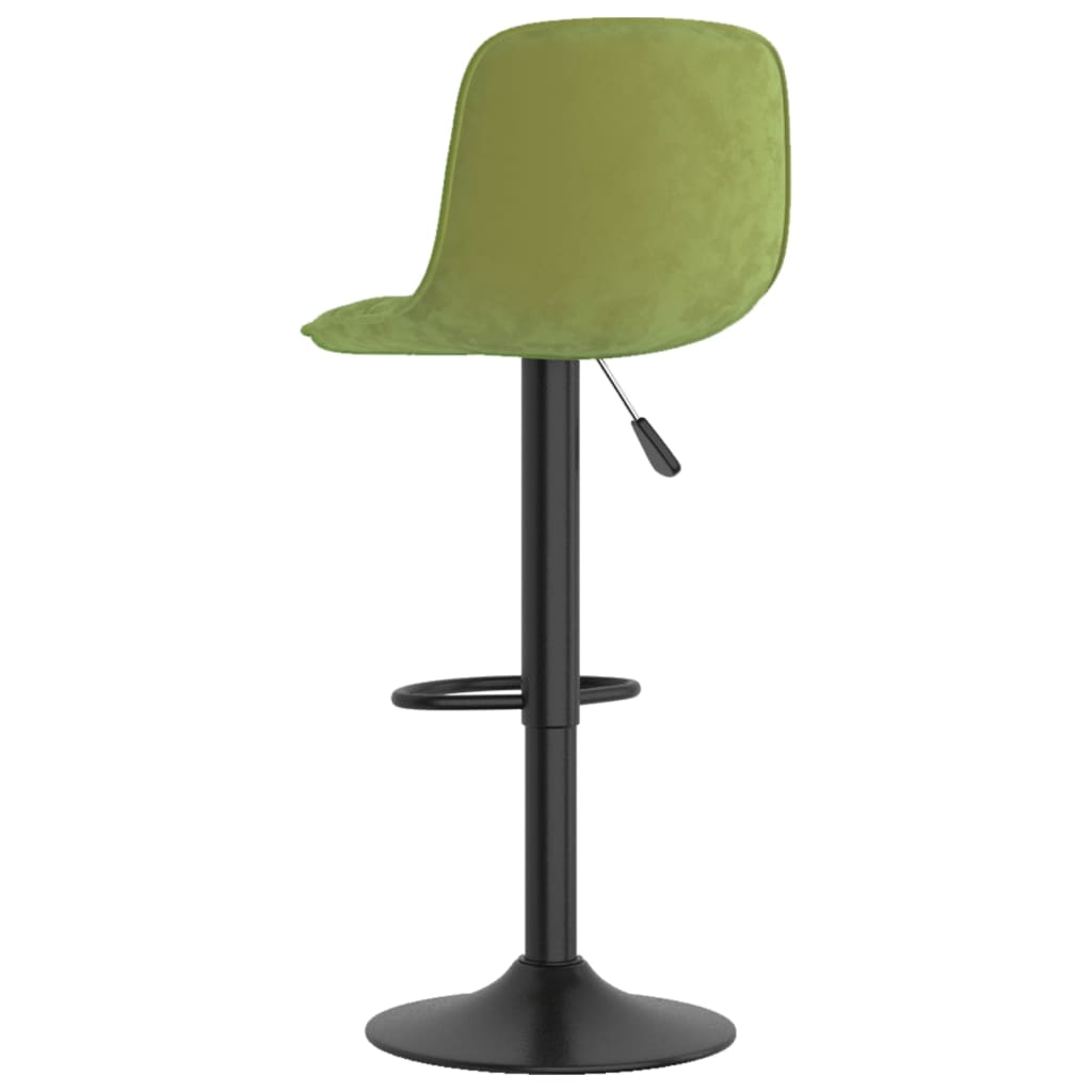 Bancos de bar 2 pcs veludo verde-claro