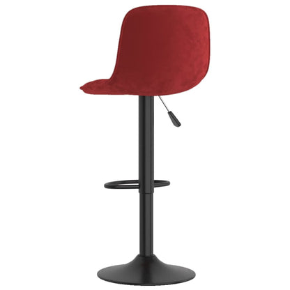 Bancos de bar 2 pcs veludo vermelho tinto