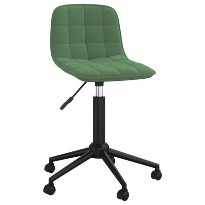 Cadeiras de jantar giratorias 2 pcs veludo verde-escuro