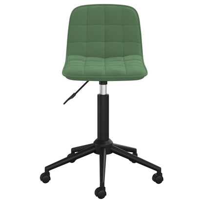 Cadeiras de jantar giratorias 2 pcs veludo verde-escuro