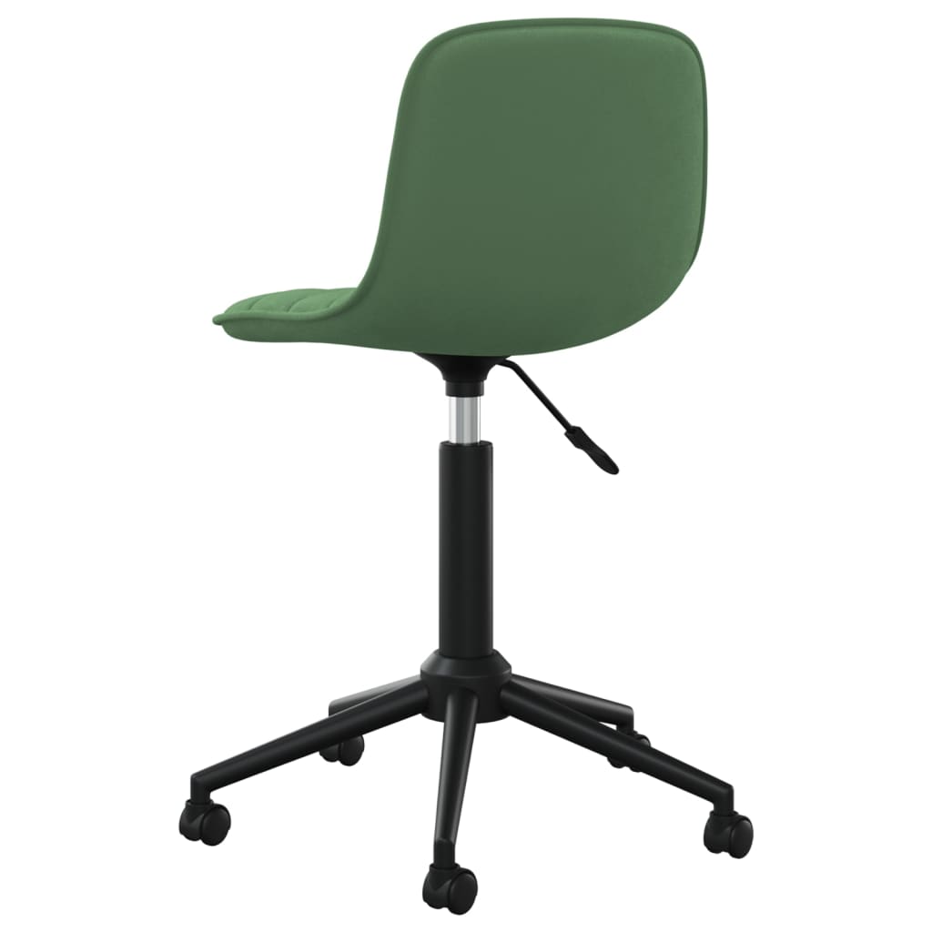 Cadeiras de jantar giratorias 2 pcs veludo verde-escuro