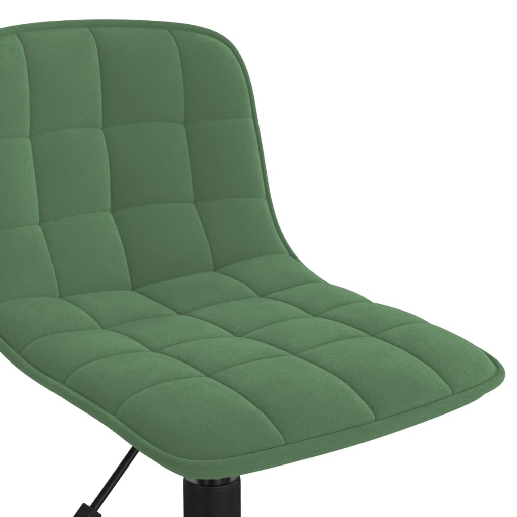 Cadeiras de jantar giratorias 2 pcs veludo verde-escuro