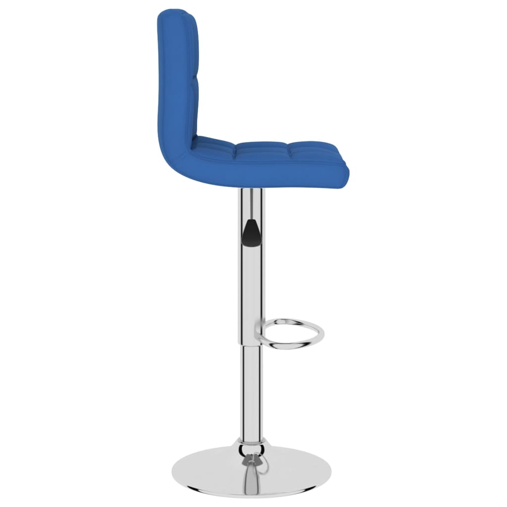 Bancos de bar 2 pcs tecido azul