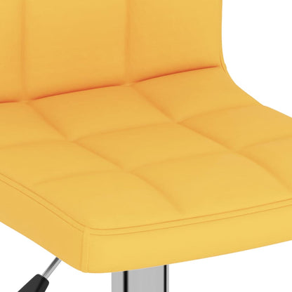 Bancos de bar 2 pcs tecido amarelo mostarda