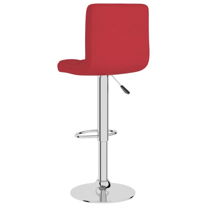 Bancos de bar 2 pcs tecido vermelho tinto