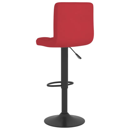 Bancos de bar 2 pcs tecido vermelho tinto