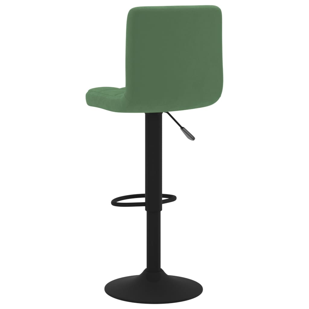 Bancos de bar 2 pcs veludo verde-escuro