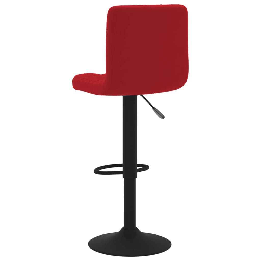 Bancos de bar 2 pcs veludo vermelho tinto