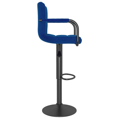 Bancos de bar 2 pcs tecido azul