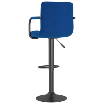 Bancos de bar 2 pcs tecido azul