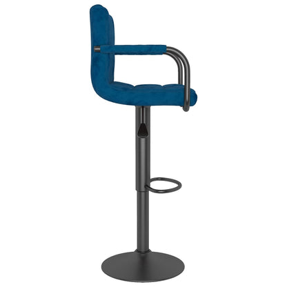 Bancos de bar 2 pcs veludo azul