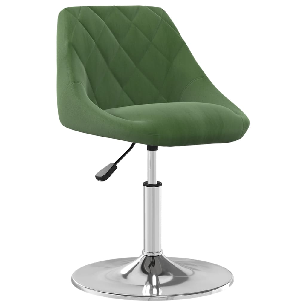 Cadeiras de jantar giratorias 2 pcs veludo verde-escuro