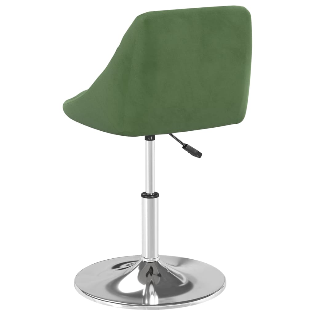 Cadeiras de jantar giratorias 2 pcs veludo verde-escuro