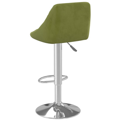 Bancos de bar 2 pcs veludo verde-claro