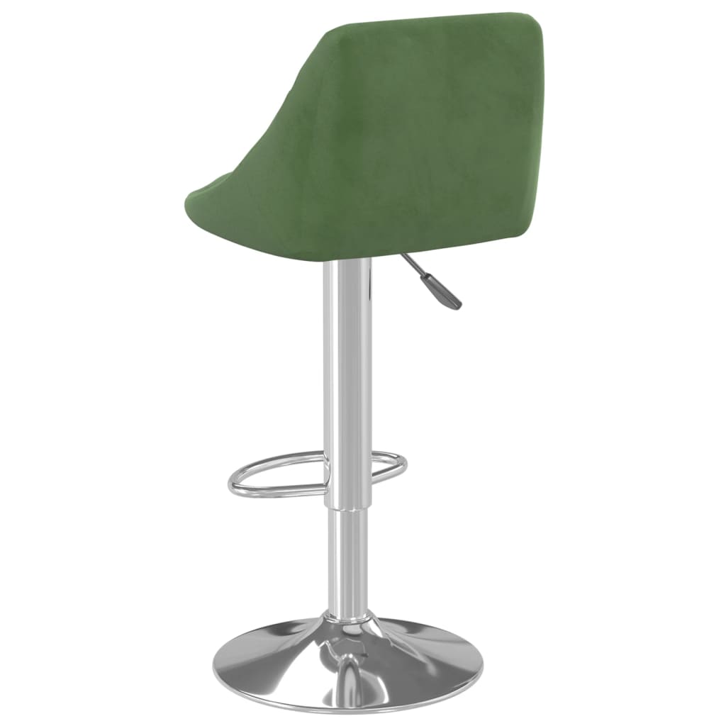 Bancos de bar 2 pcs veludo verde-escuro