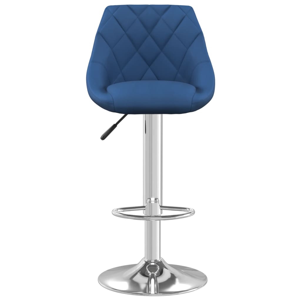 Bancos de bar 2 pcs veludo azul