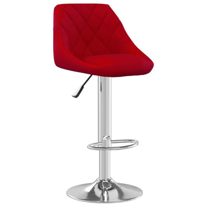 Bancos de bar 2 pcs veludo vermelho tinto