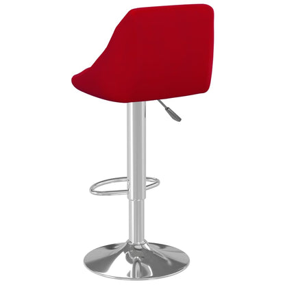 Bancos de bar 2 pcs veludo vermelho tinto