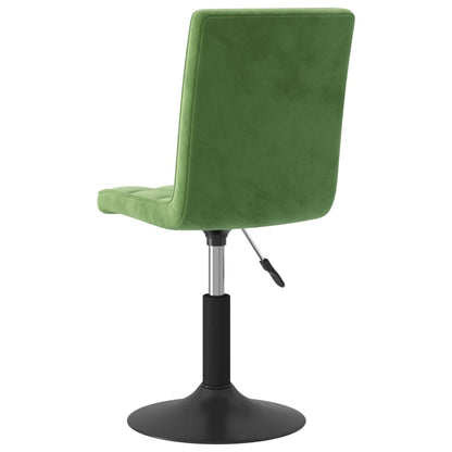 Cadeiras de jantar giratorias 2 pcs veludo verde-escuro