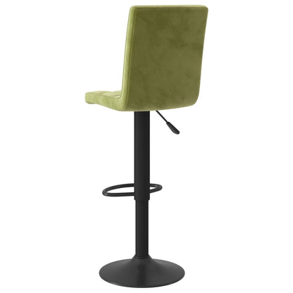 Bancos de bar 2 pcs veludo verde-claro