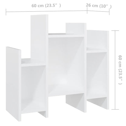 Móvel lateral 60x26x60 cm contraplacado branco