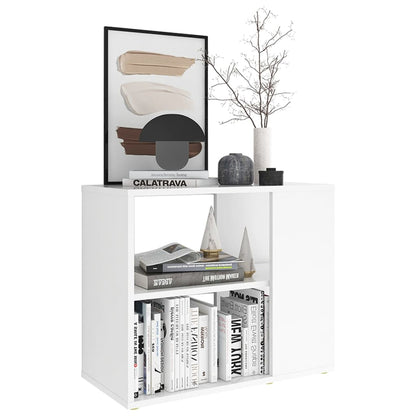 Mesa de Apoio Turvi com 2 Prateleiras de 60 cm - Branco - Design Nórdico