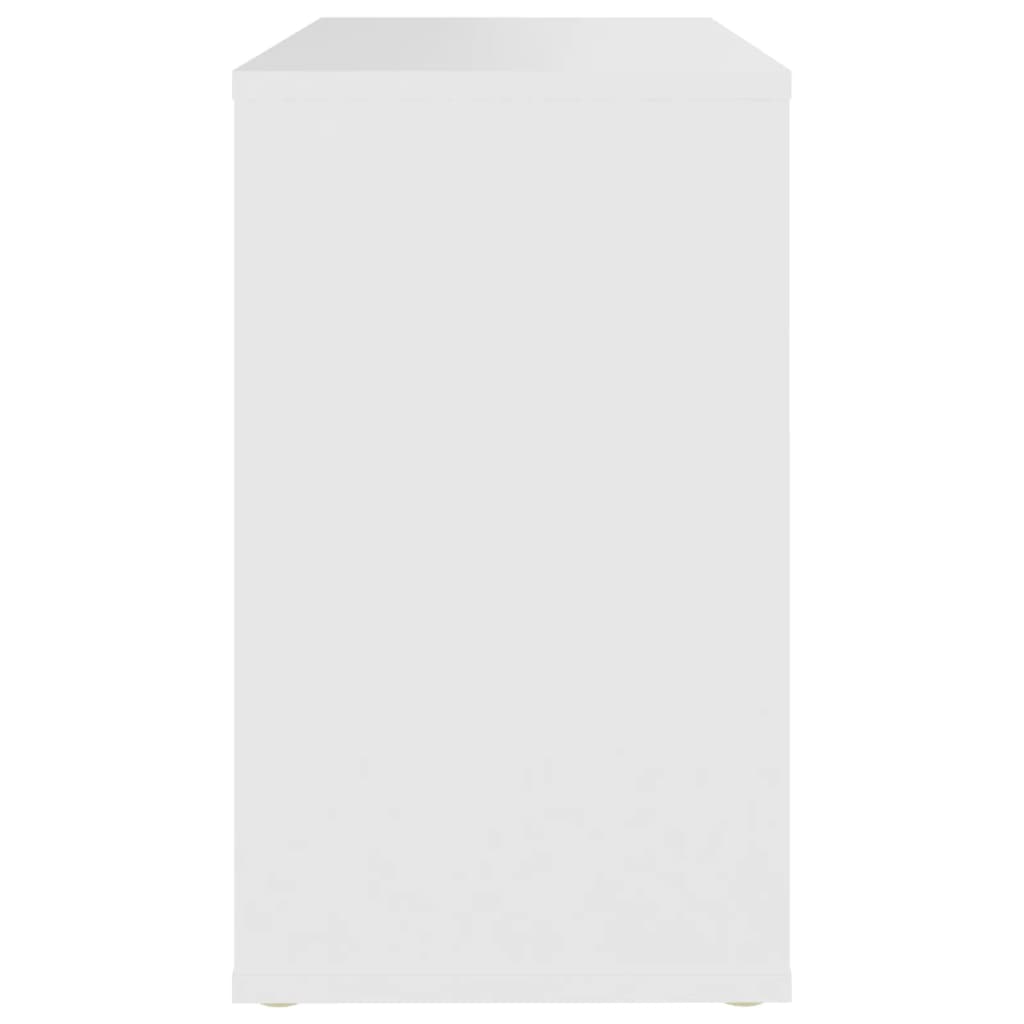 Mesa de Apoio Turvi com 2 Prateleiras de 60 cm - Branco - Design Nórdico