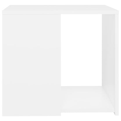 Mesa de apoio 50x50x45 cm contraplacado branco