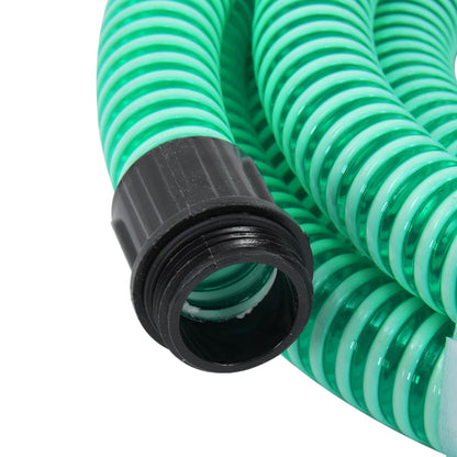 Mangueira de sucção com conectores de latão 1,1" 7 m PVC verde