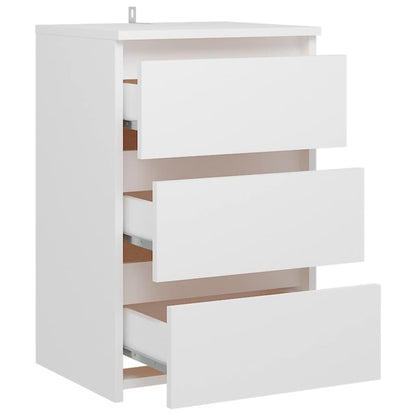 Mesa de cabeceira 40x35x62,5 cm contraplacado branco