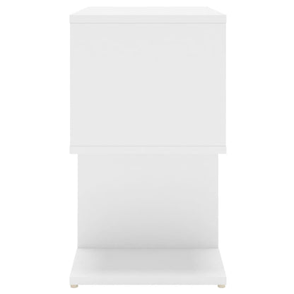 Mesas de cabeceira 2 pcs 50x30x51,5 cm contraplacado branco