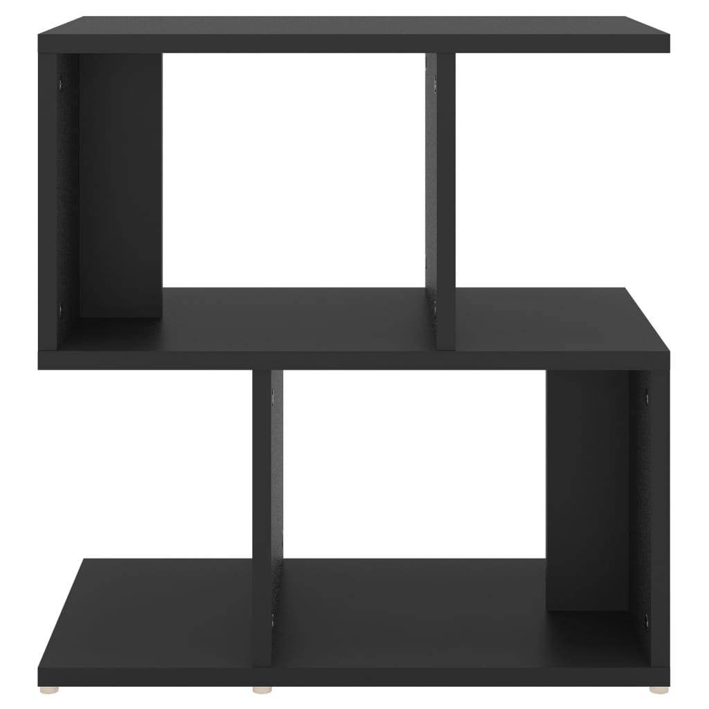 Mesa de cabeceira 50x30x51,5 cm contraplacado preto