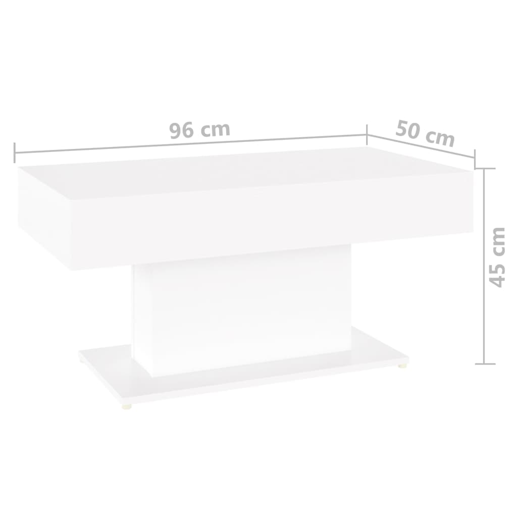 Mesa de Centro Serra - Branco - Design Nórdico