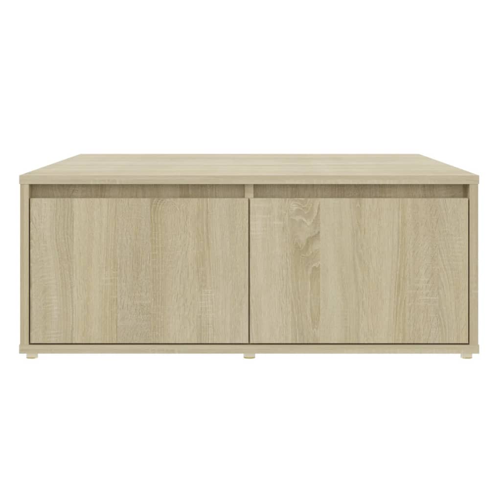 Mesa de Centro Vieira com 2 Gavetas - Carvalho - Design Nórdico