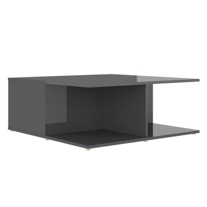 Mesa de Centro Vieira com 2 Gavetas - Cinzento Brilhante - Design Nórdico