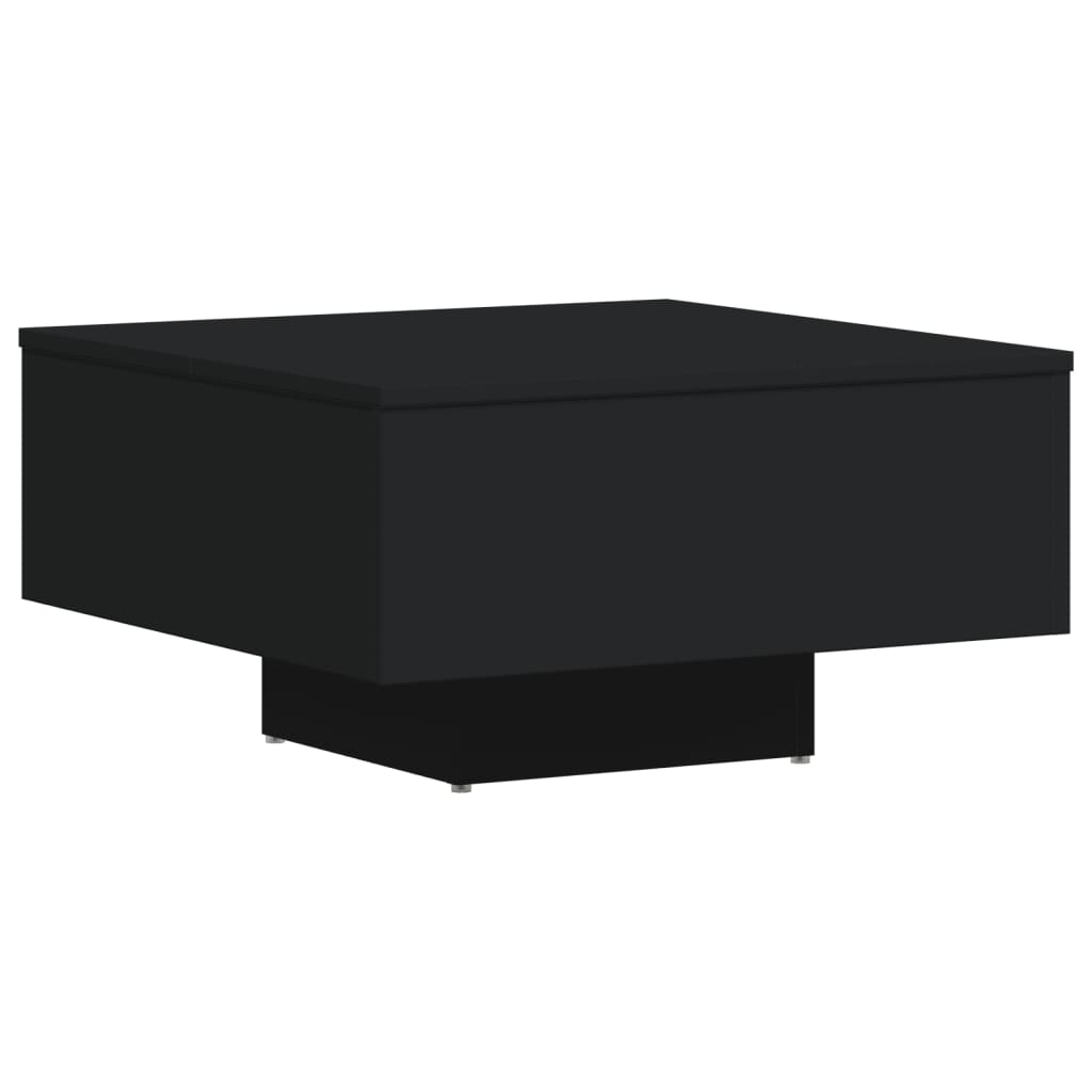 Mesa de centro 60x60x31,5 cm contraplacado preto